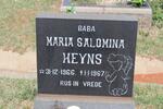 HEYNS Maria Salomina 1966-1967