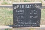 HUMAN Barend Daniel 1903-1972 & Anna Cecilia 1905-1976