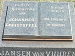 VUUREN Johannes Christoffel, Jansen van 1932-1973