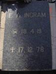 INGRAM E.A. 1919-1978