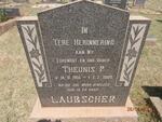 LAUBSCHER Theunis P. 1915-1969