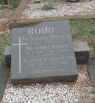 ROBB William Edward 1892-1955 & Aletta Elizabeth 1912-1982