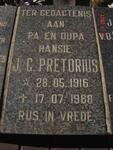 PRETORIUS J.C. 1916-1988