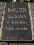 BAUER Gesina 1933-1988