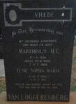 LOGGERENBERG Marthinus H.C., van 1906-1968 & Elsie Sophia Maria 1906-1971