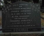 FOURIE Andries Jonathan 1885-1956 & Johanna Dorothea 1887-1977