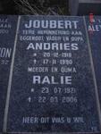 JOUBERT Andries 1918-1990 & Ralie 1921-2006