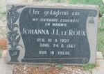 ROUX Johanna J.L., le 1937-1967