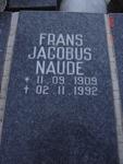 NAUDE Frans Jacobus 1909-1992