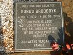 BROODRYK Kobus 1973-2002