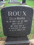 ROUX Ella Maria 1916-1987