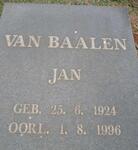 BAALEN Jan, van 1924-1996