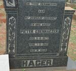 HAGER Pieter Ebenhaezer 1877-1952