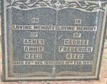 REED George Frederick -1944 & Agnes Annie -1946