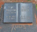 ROOS Pieter Hendrik 1877-1946 & Elsie Philippina STEYN 1883-1968