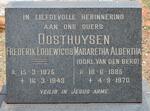 OOSTHUYSEN Frederik Lodewicus 1875-1943 & Magaretha Albertha VAN DEN BERG 1885-1970