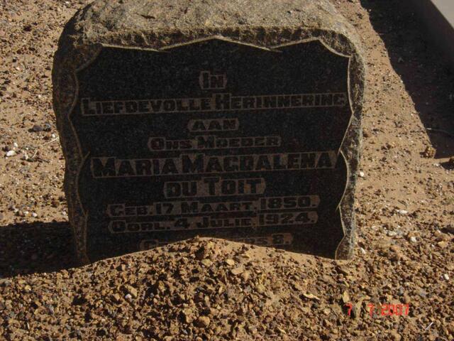 TOIT Maria Magdalena, du 1850-1924