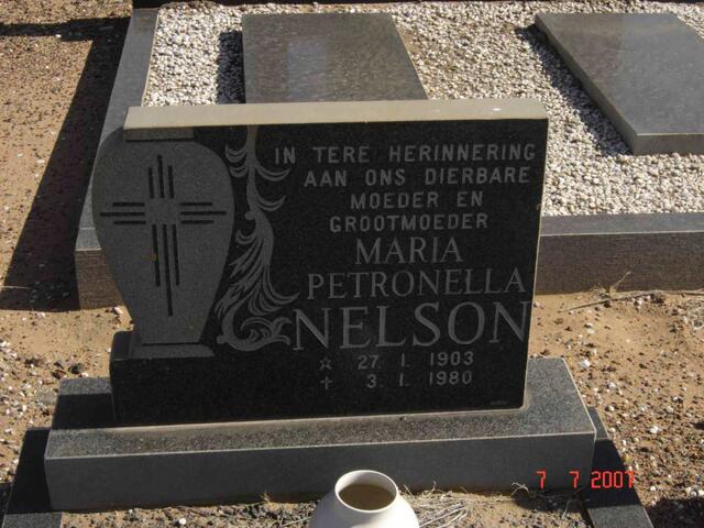 NELSON Maria Petronella 1903-1980