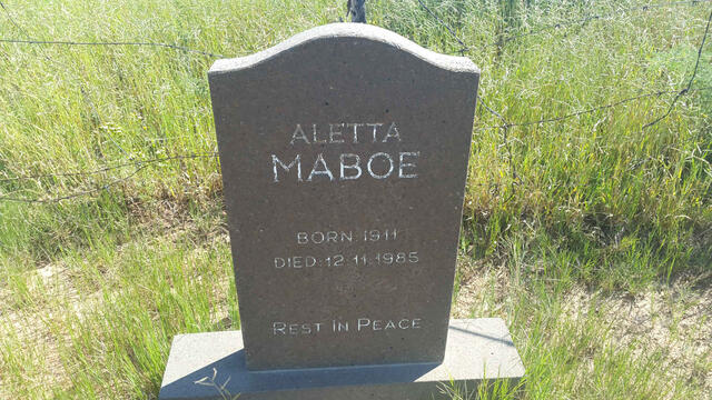 MABOE Aletta 1911-1985