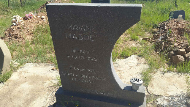 MABOE Miriam 1889-1945