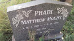 PHADI Matthew Molifi 1961-1979