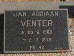 VENTER Jan Adriaan 1903-1979