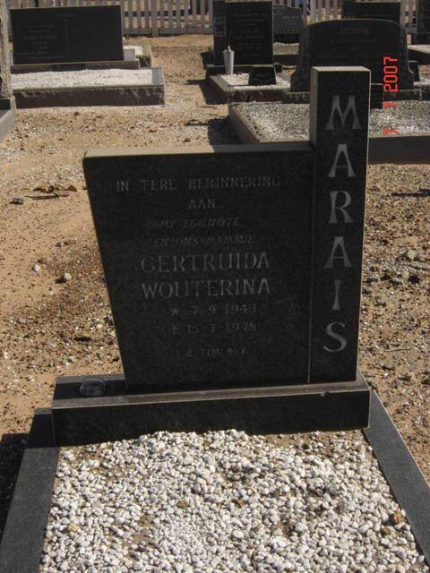 MARAIS Gertruida Wouterina 1943-1978
