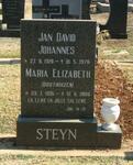 STEYN Jan David Johannes 1928-1976 & Maria Elizabeth OOSTHUIZEN 1935-1996