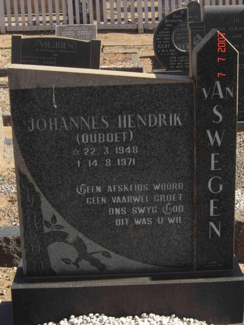 ASWEGEN Johannes Hendrik, van 1948-1971