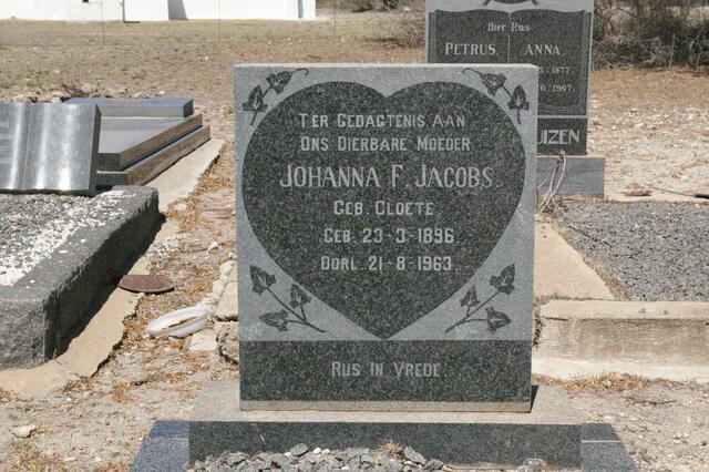 JACOBS Johanna F. nee CLOETE 1896-1963