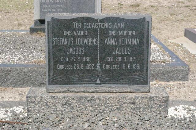 JACOBS Stefanus Louwrens 1866-1952 & Anna Hermina 1871-1961