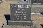 HEERDEN Hendrina J., van nee VAN DER MERWE 1894-1974