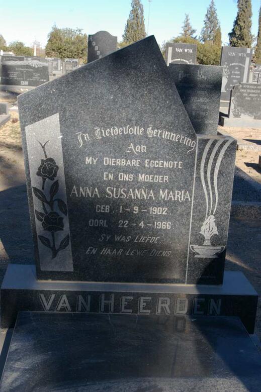 HEERDEN Anna Susanna Maria, van 1902-1966