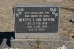 NIEKERK Hendrik C., van 1896-1978