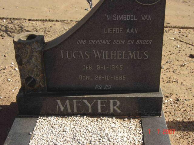 MEYER Lucas Wilhelmus 1945-1965