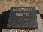 HOGEWONING Minette -1972