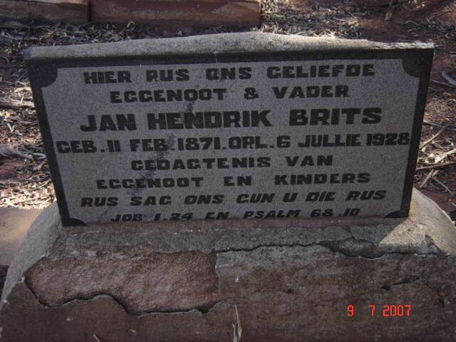 BRITS Jan Hendrik 1871-1928
