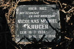 KRUGER Nicolaas Michiel 1934-1934