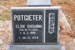 POTGIETER Elsie Susanna nee DU PLESSIS 1888-1978
