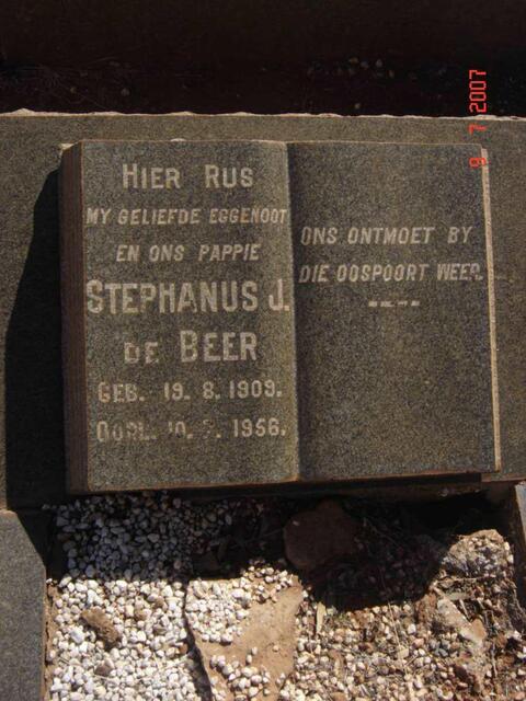 BEER Stephanus J., de 1909-1956