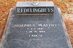 REDELINGHUYS Josephus Matthys 1901-1985
