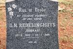 REDELINGHUYS J.N. 1893-1965
