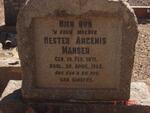 MANSER Hester Angenis 1871-1952