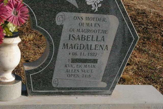 TERBLANCHE Isabella Magdalena 1922-