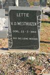 WESTHUIZEN Lettie, van der -1964
