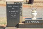 TENNANT Charles Sydney 1898-1999 & Aletta 1896-1964