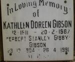 GIBSON Herbert Stanley 1904-1991 & Kathleen Doreen 1911-1987