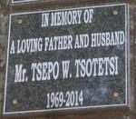 TSOTETSI Tsepo W. 1969-2014