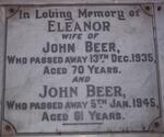BEER John -1945 & Eleanor -1935