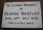 BENTLEY George -1938